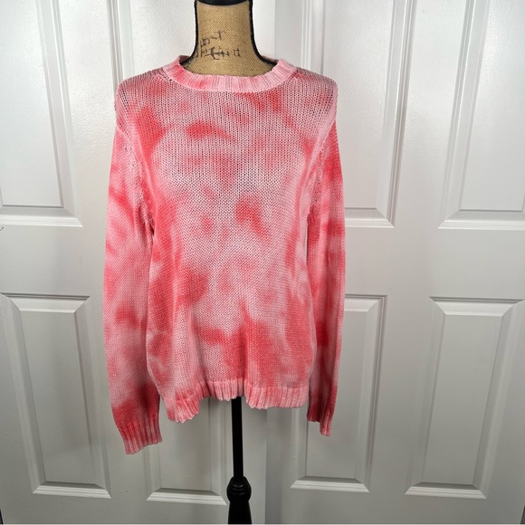 Sz S/M Wooden Ships NWOT $135 MSRP  Pink Tie Dye Sweater - Picture 4 of 8
